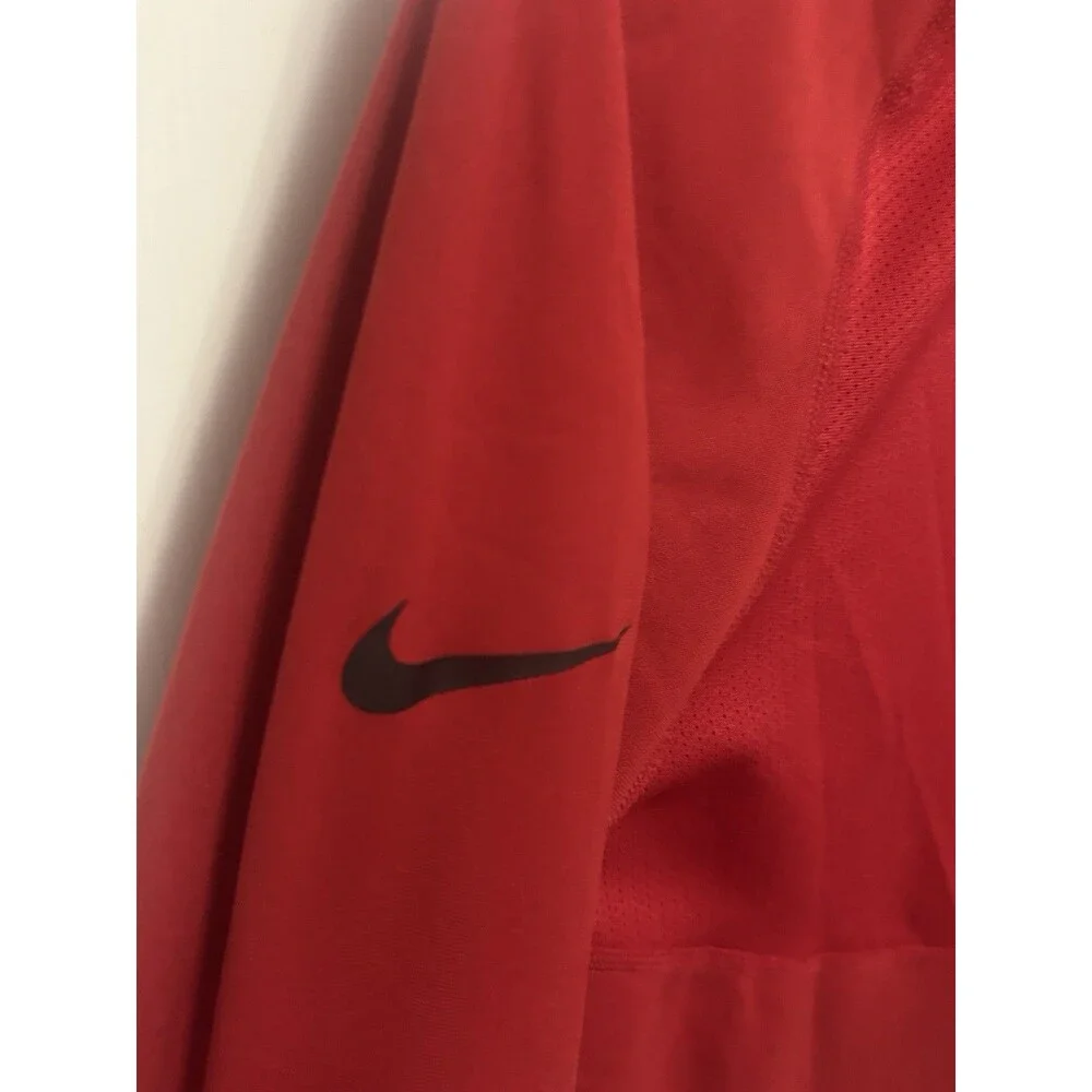 Men’s NFL Atlanta Falcons Dri-Fit Red Quarter-Zip Pullover. Size M